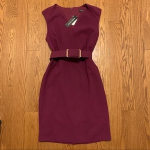 Le Chateau Belted Shift Dress w/ pockets